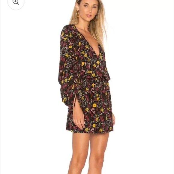 Revolve - Tularosa - Mindy Floral Ruched Dress - Size S - Picture 2 of 9